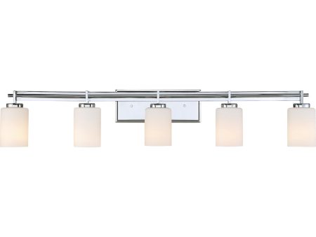 Taylor 5-light Bath Light Polished Chrome Fashion