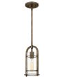 Toscana Small 1-light Mini Pendant Statuary Bronze Online now