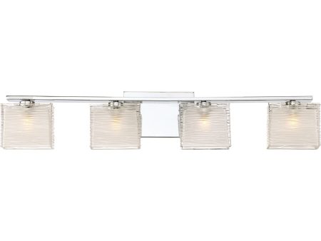 Westcap Extra Large 4-light Bath Light Polished Chrome Hot on Sale