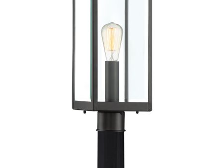 Westover Large 1-light Outdoor Post Light Earth Black Online now