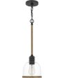 Wagner Small 1-light Mini Pendant Matte Black on Sale