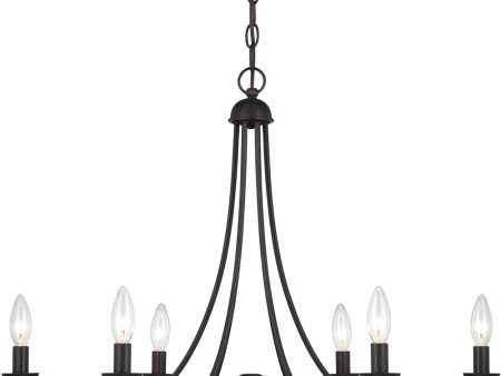 Mirren 6-light Chandelier Imperial Bronze For Sale