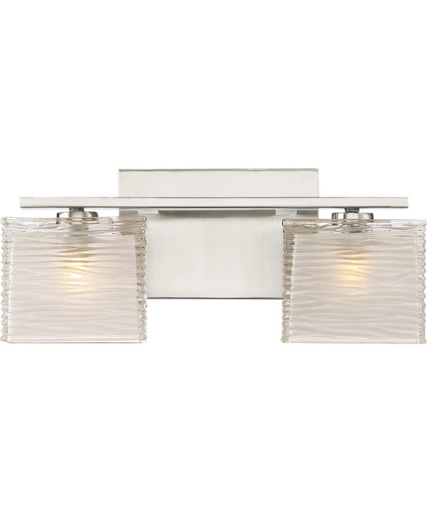 Westcap Medium 2-light Bath Light Brushed Nickel For Discount