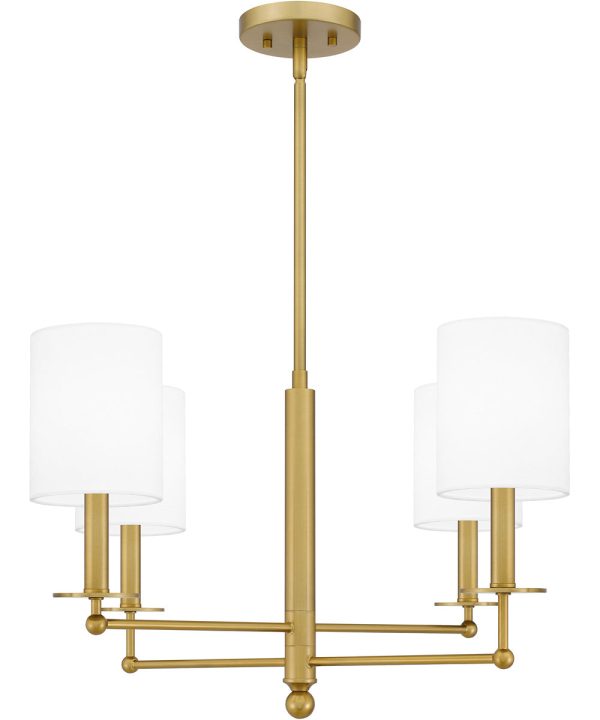 Ardsley 4-light Chandelier Aged Brass Hot on Sale