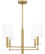 Ardsley 4-light Chandelier Aged Brass Hot on Sale