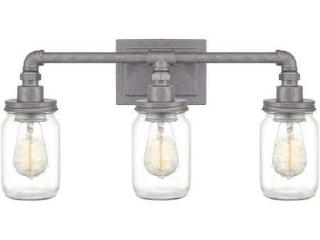 Squire Large 3-light Bath Light Galvanized Online Sale