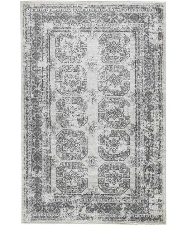 8 x10  Jirou Large Rug Cream Gray Online now