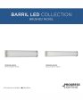 Barril 24 in. Medium Modern Integrated LED Linear Vanity Light Brushed Nickel Fashion