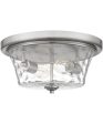 Acacia 2-light Flush Mount Brushed Nickel Online Sale