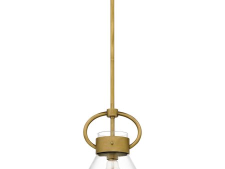 Webster Small 1-light Mini Pendant Weathered Brass Discount