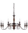 Holbrook 8-light Chandelier Tuscan Brown Hot on Sale