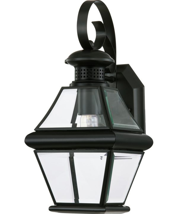 Rutledge Small 1-light Outdoor Wall Light Mystic Black For Cheap