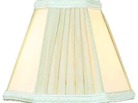 5 W x 5 H Egg Shell Beige Chandelier Clip-On Lampshade Sale