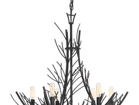 Thornhill 6-light Chandelier Marcado Black Online Sale