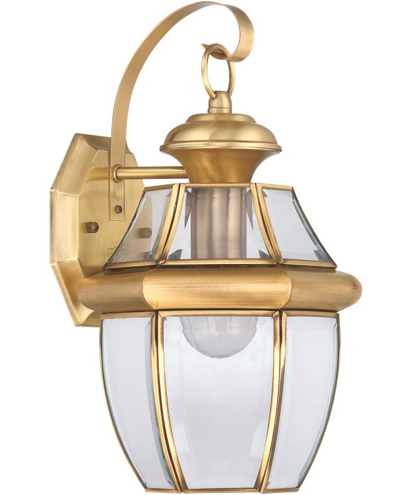 Newbury Medium 1-light Outdoor Wall Light Polished Brass Fashion