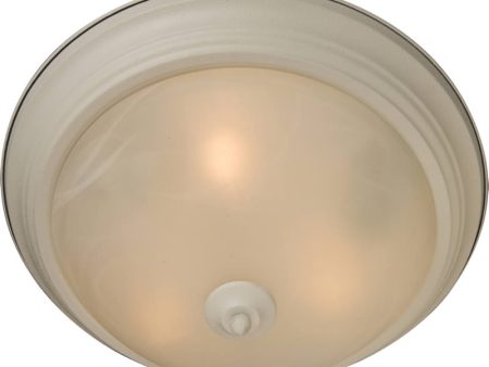 16 w Maxim 3-Light Flush Mount Textured White Online