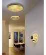 Aurora LED Wall Sconce Gold   Black For Cheap