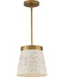 Terrazzo 1-Light Sand Terrazzo Hanging Pendant Light Distressed Brass Sale