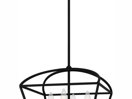 Concho Bay Large 4-light Pendant Matte Black For Cheap