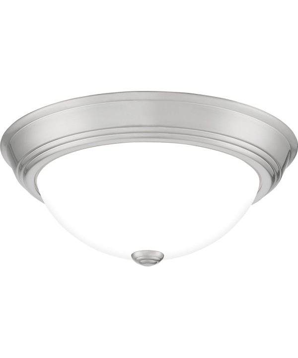 Erwin Medium 2-light Flush Mount Brushed Nickel Fashion