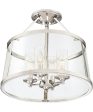 Barlow 4-light Semi Flush Mount Polished Nickel Cheap