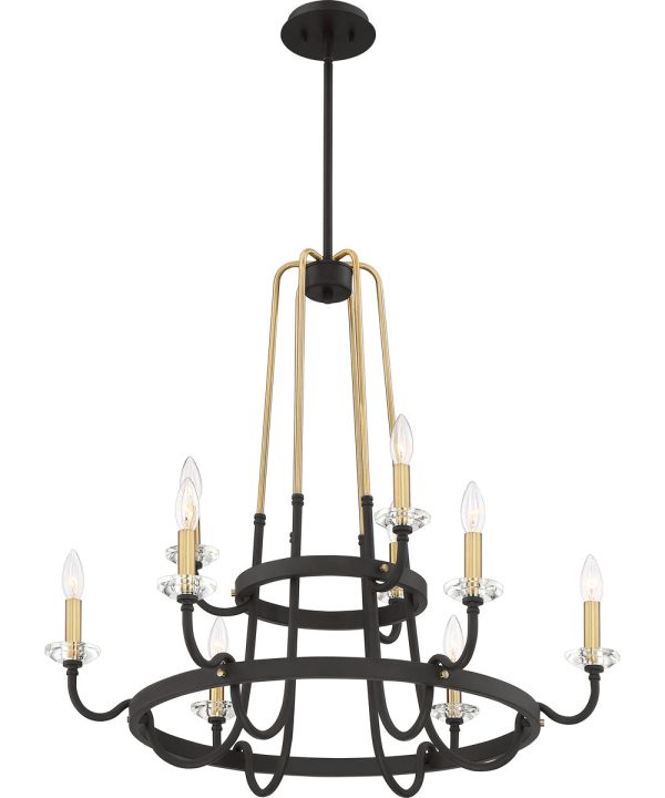 Tanner 9-light Chandelier Western Bronze Online Sale