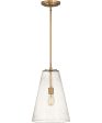 Vance 1-Light Medium Pendant in Heritage Brass Cheap