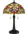 Violets Small 2-light Table Lamp Vintage Bronze For Sale