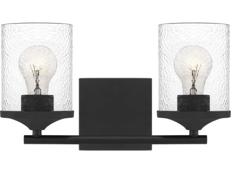 Abner Medium 2-light Bath Light Matte Black For Sale