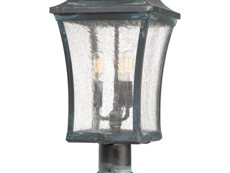 Bardstown Large 3-light Outdoor Post Light Aged Verde Online Sale