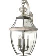 Newbury Large 3-light Outdoor Wall Light Pewter Sale