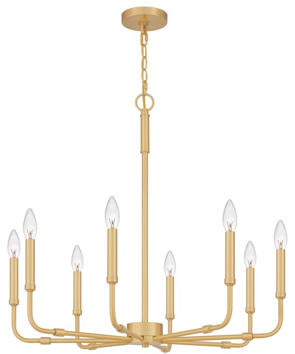 Abner 8-light Chandelier Aged Brass Online Hot Sale