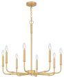 Abner 8-light Chandelier Aged Brass Online Hot Sale