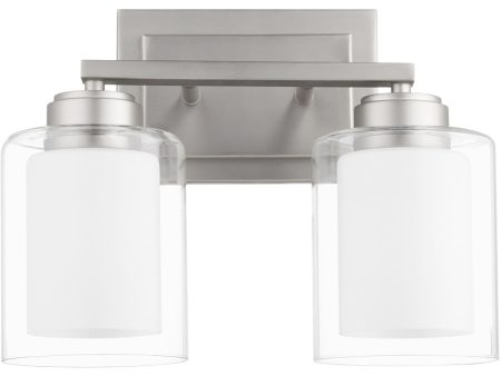 2-light Bath Vanity Light Satin Nickel on Sale