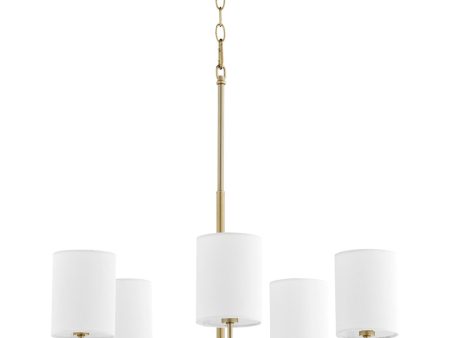 Harmony 5-light Chandelier Aged Brass Supply