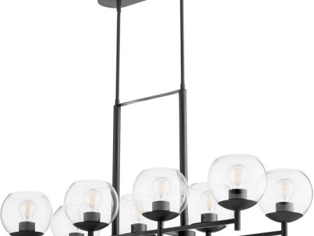 Lyon 8-light Chandelier Matte Black Fashion