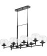 Lyon 8-light Chandelier Matte Black Fashion