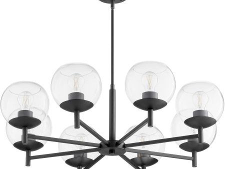 Lyon 8-light Chandelier Matte Black Hot on Sale