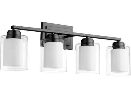 4-light Bath Vanity Light Matte Black For Cheap