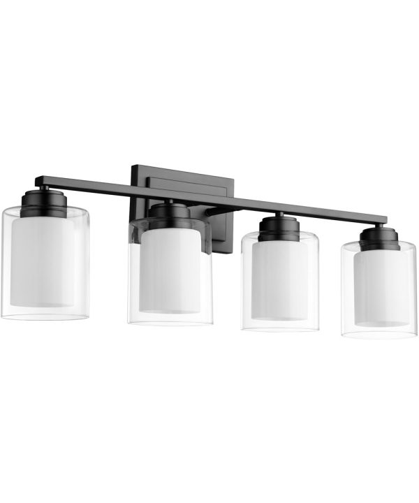 4-light Bath Vanity Light Matte Black For Cheap