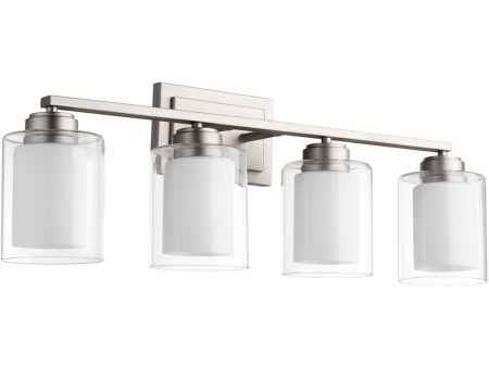 4-light Bath Vanity Light Satin Nickel on Sale