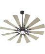 60  Cirque 1-light LED Indoor Outdoor Patio Ceiling Fan Matte Black on Sale