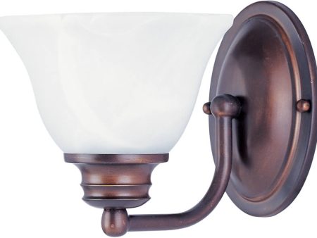 6 w Malibu 1-Light Wall Sconce Oil Rubbed Bronze For Sale