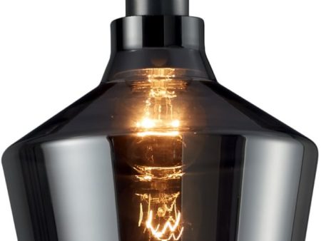 8 W Calais 1-Light  Pendant Dark Grey For Discount