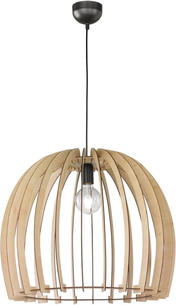 24 W Wood 1-Light  Pendant  Wood For Sale