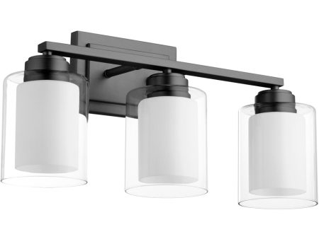 3-light Bath Vanity Light Matte Black For Cheap