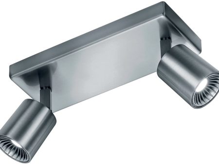 9 W Cayman LED Wall Ceiling Light Nickel-Matte For Sale