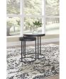 Windron Nesting End Tables (2 CN) Black White Online Sale