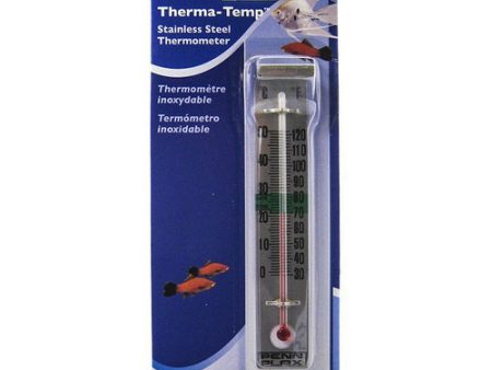 Therma-Temp Sainless Steel Thermometer Stainless Steel Thermometer by Penn Plax Online Sale