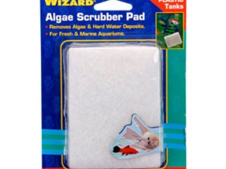 Wizard Algae Scrubber Pad for Acrylic or Glass Aquariums 3 L x 4 W - 1 count by Penn Plax For Discount